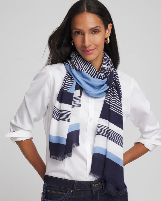 Printed Woven Oblong Scarf - image 4